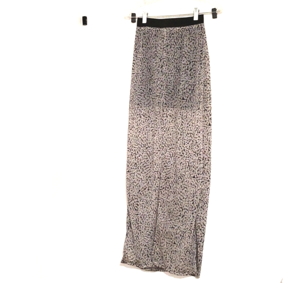 AX ARMANI EXCHANGE Sheer maxi over mini skirt`XS - Picture 2 of 7